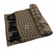 Premium Houndstooth Check Scarf W323-2 Brown