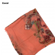 Soft Paisley and Dots Pattern Scarf WN225