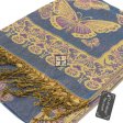 Butterfly Metallic Pashmina NY403S (9 Colors, 1Doz)