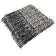 Cozy Check Blanket Shawl WT167 Black