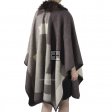 Faux Fur Trim Cape XB26102