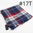 Giant Check Wool Blanket Scarf #XG21111