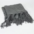 Luxe Cable Knit Long Tassel Infinity Scarf XG22106