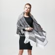 XG221212 Super Soft Oversized Blanket Scarf with Fringe Gray