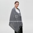 Small Buffalo Check Blanket Scarf Black/White XG22123-6