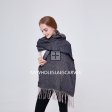 Woven Cashmere Feel Scarf YY211302 Navy