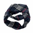 Plaid Cashmere Feel Infinity Scarf IF0710 Navy