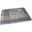 Double Layer Bold Zebra Print Pashmina #6601 Color:Black