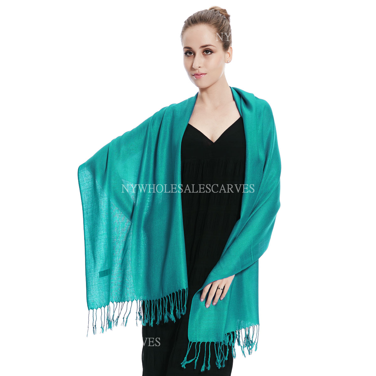 Solid Pashmina 8148 Light Sea Green [8148] - $3.65 : Wholesale scarves ...