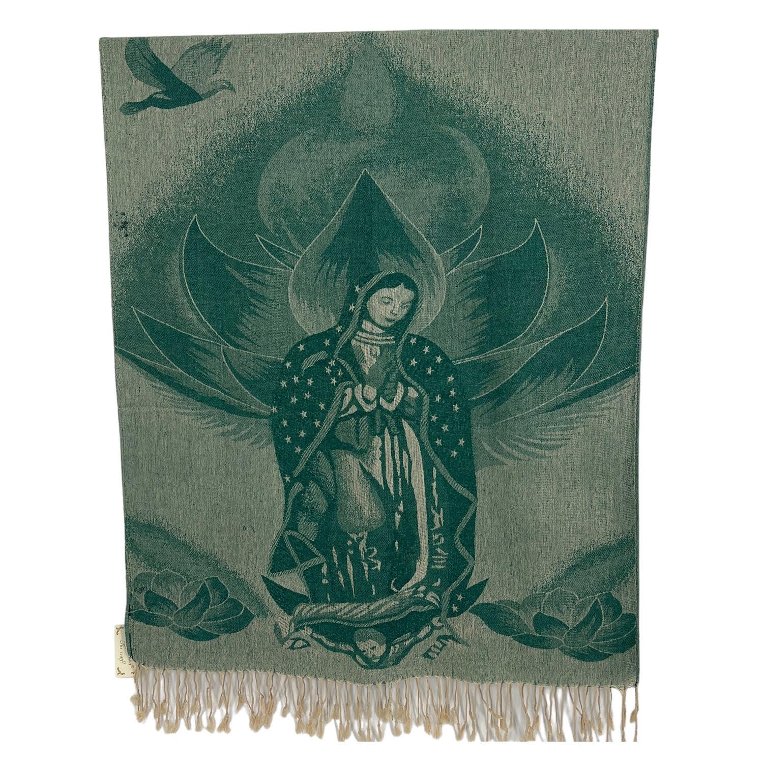 Virgin Mary Pashmina NY23202-2 Green