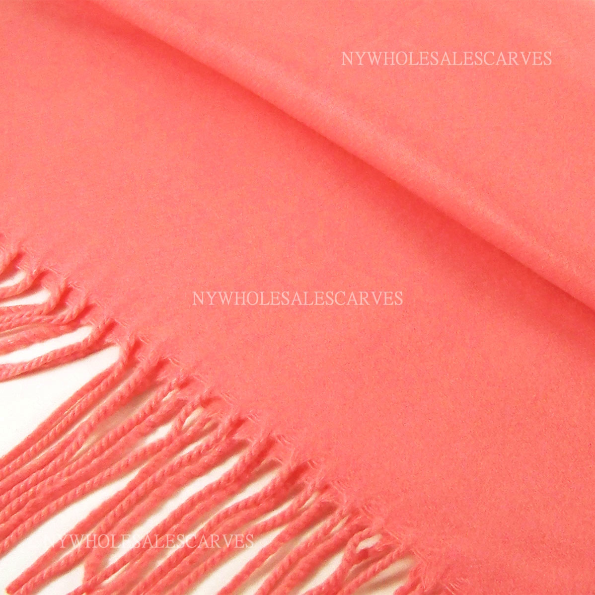 Cashmere Feel Scarf Z19-10 Coral