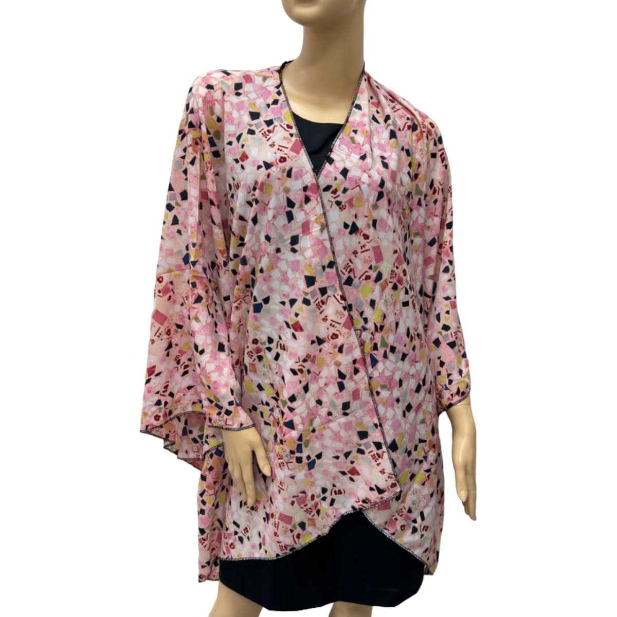 Lovely Summer Colorblock Kimono HR23021-130