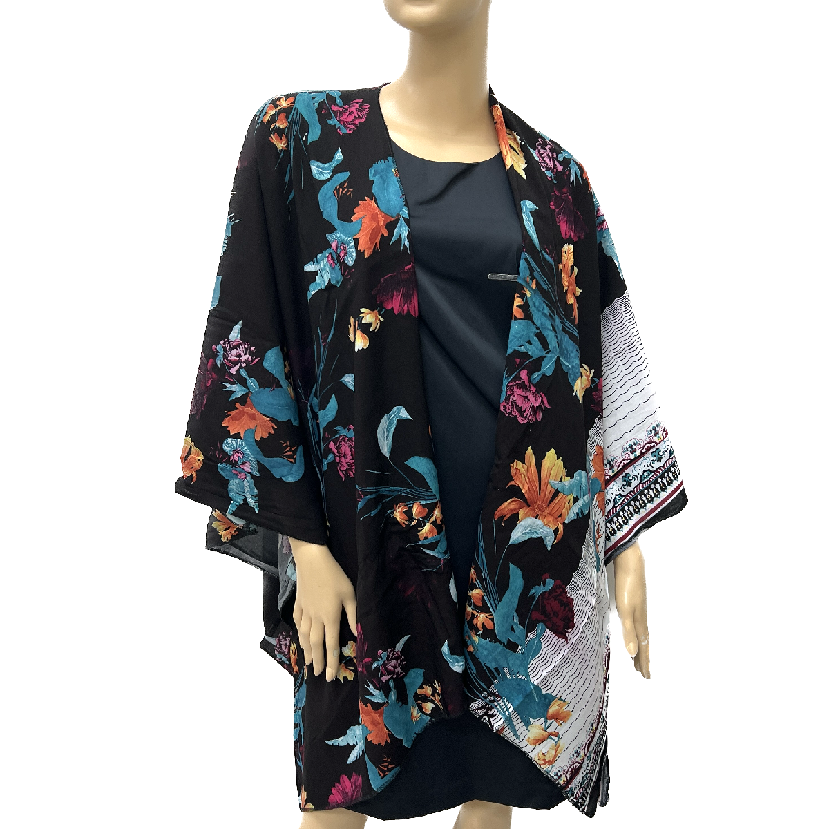 Japanese Floral Print Kimono HR23021-58