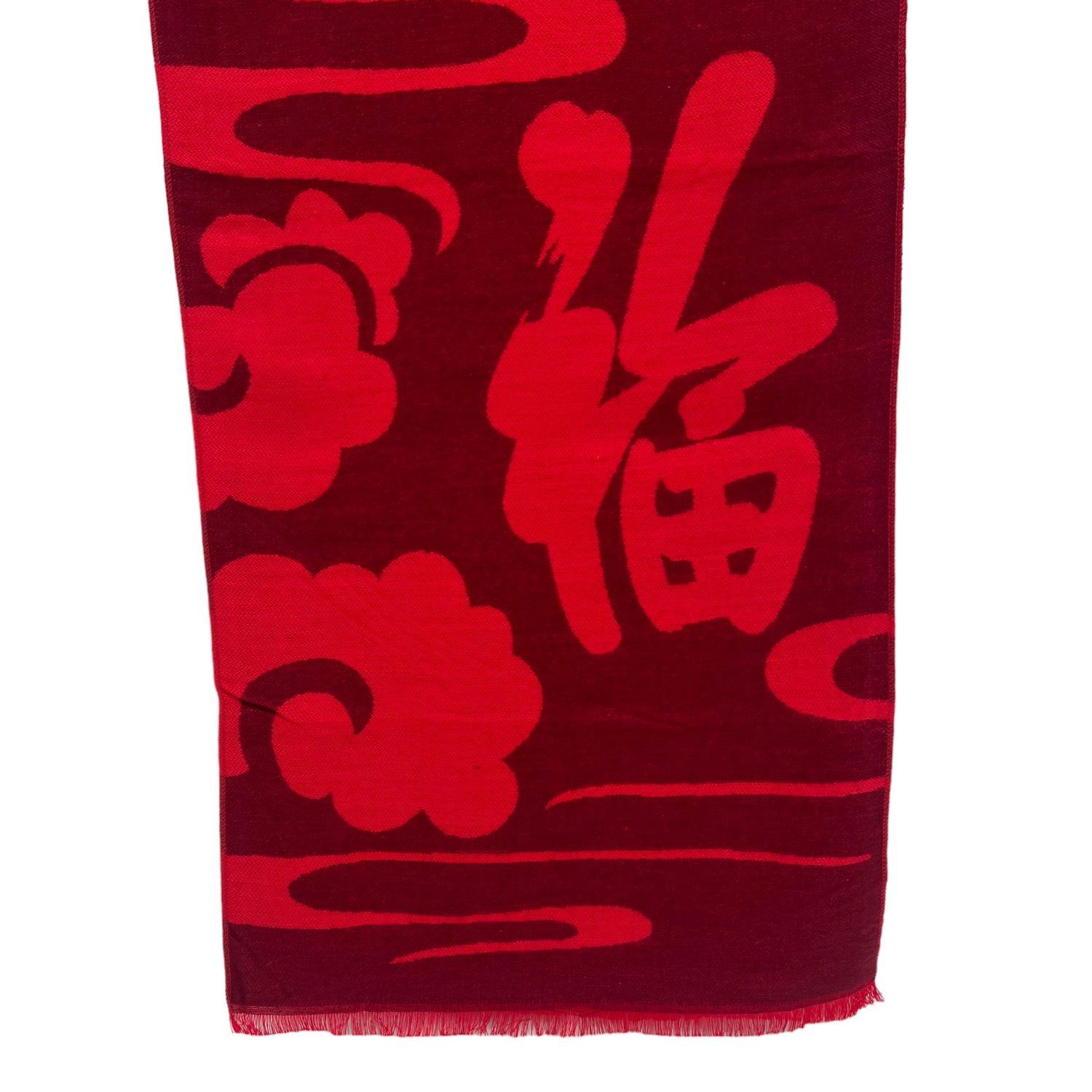 Cashmere Feel Scarf Good Fortune HP2 Red