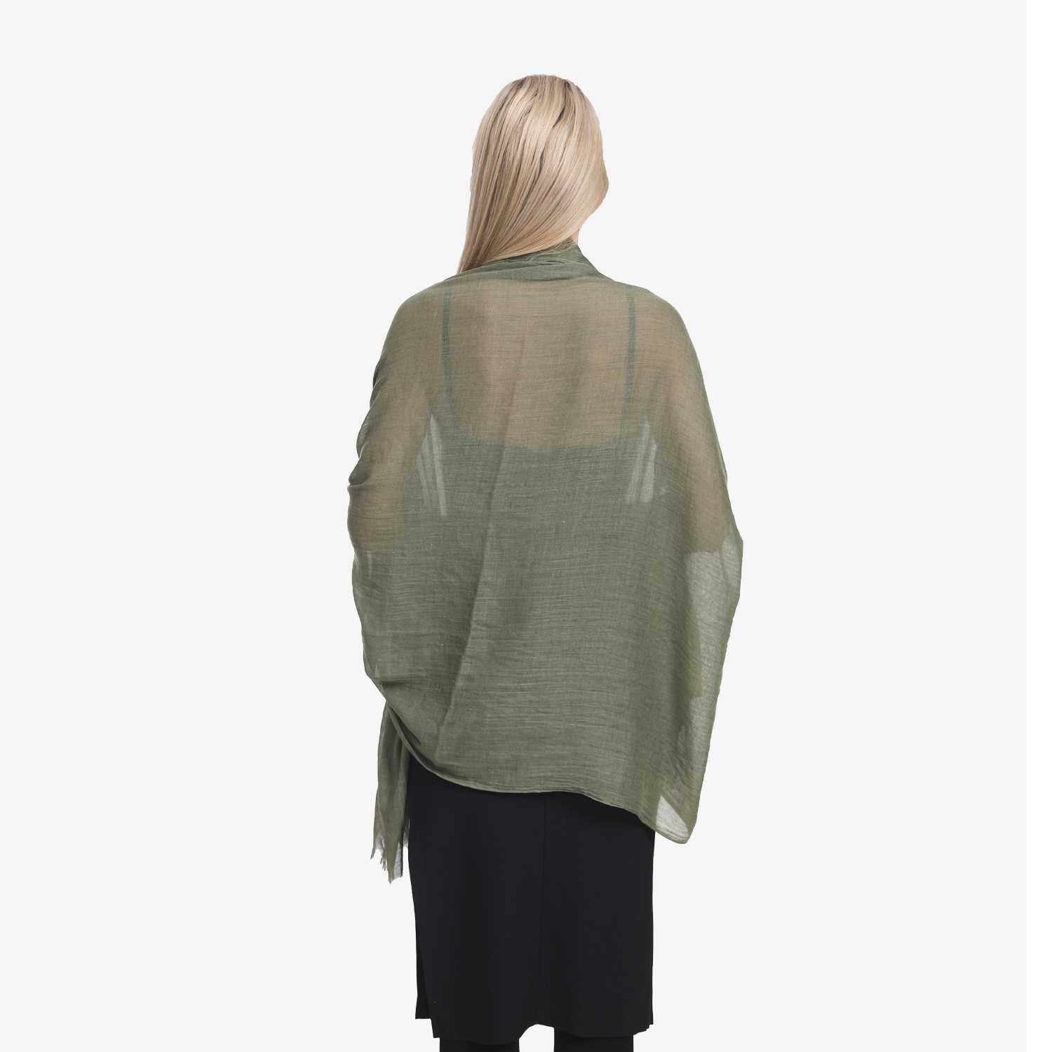 Soft Over Size Shawl 3305 Army Green