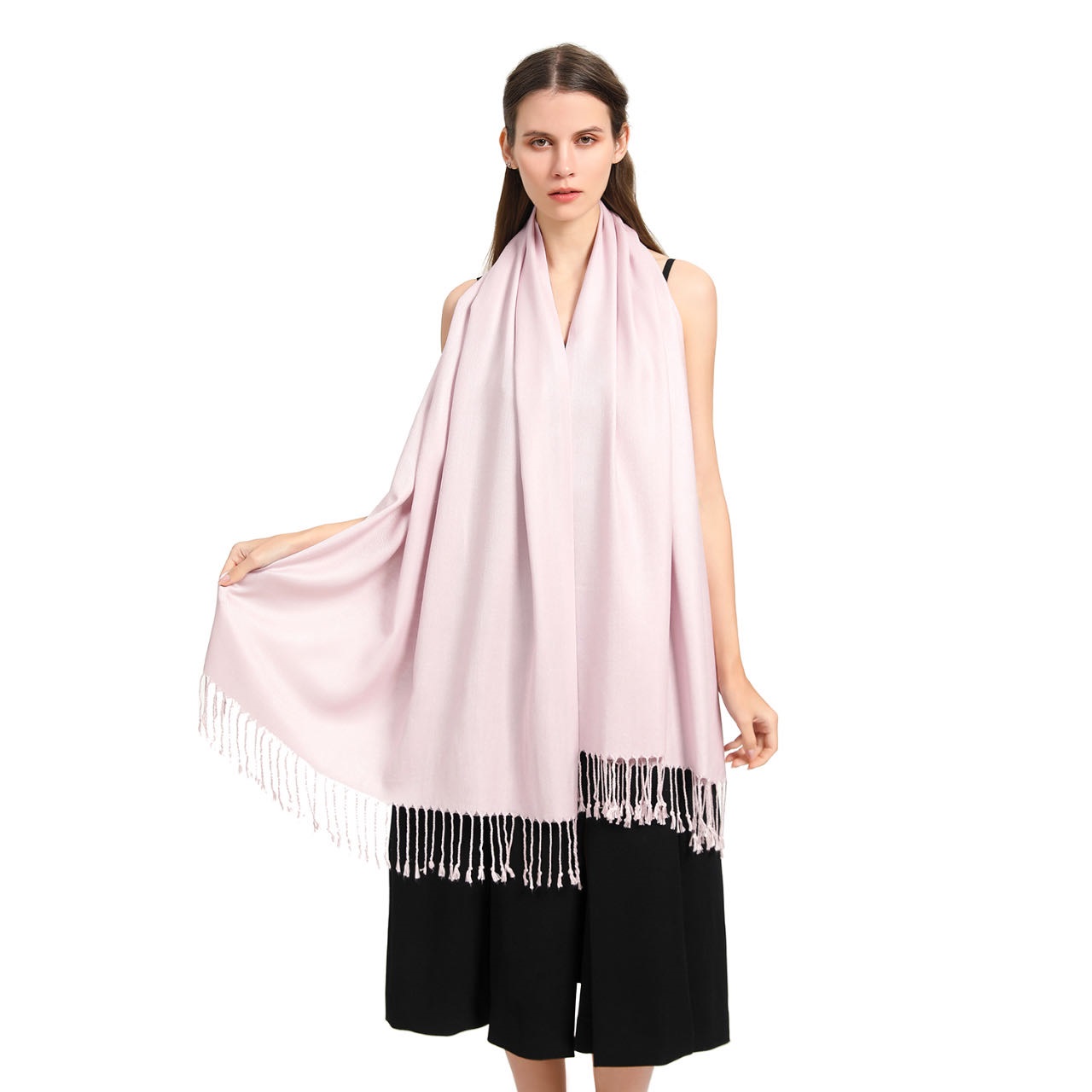 Solid Pashmina 8133 Light Thistle New