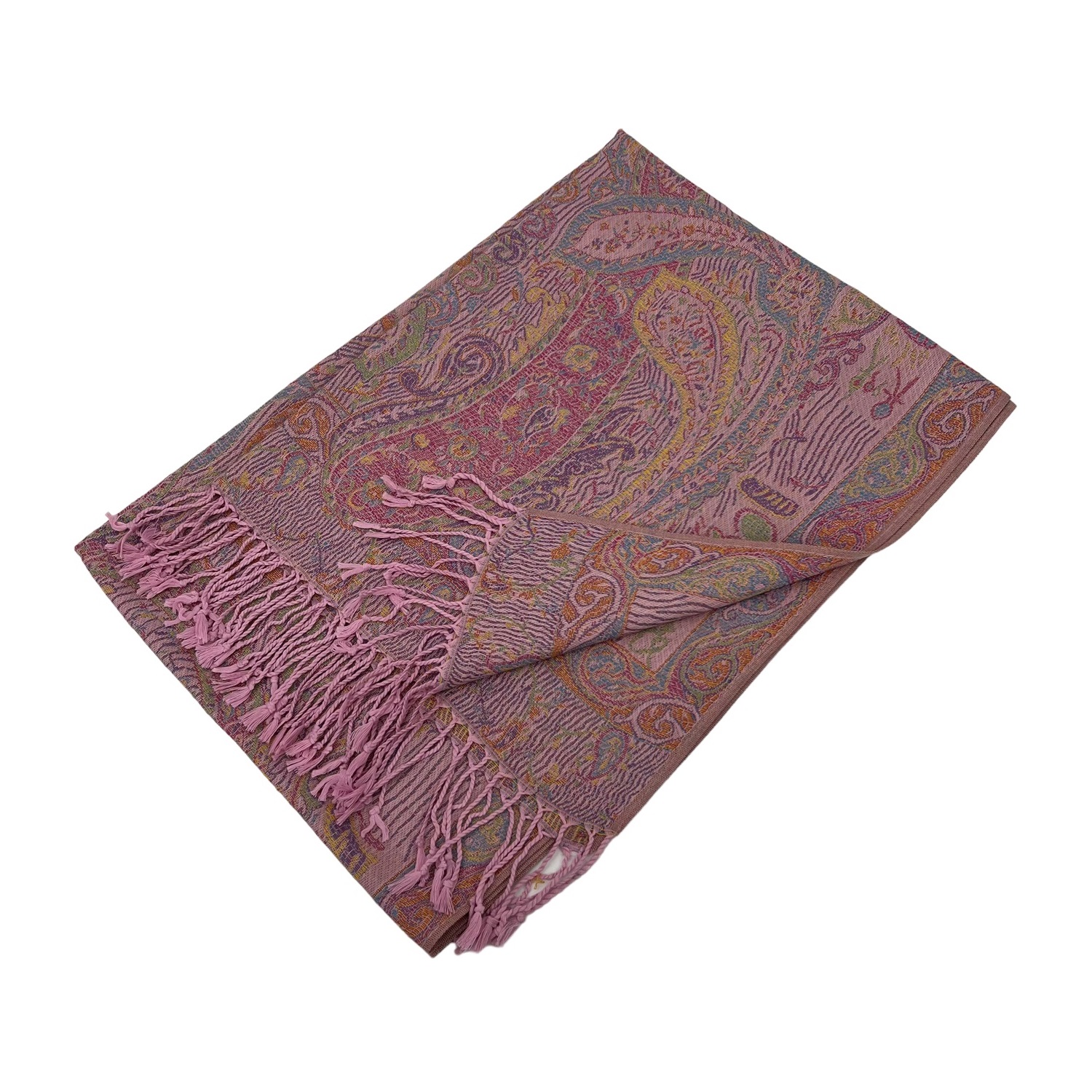 Elegant Paisley Pashmina 2412 Pink