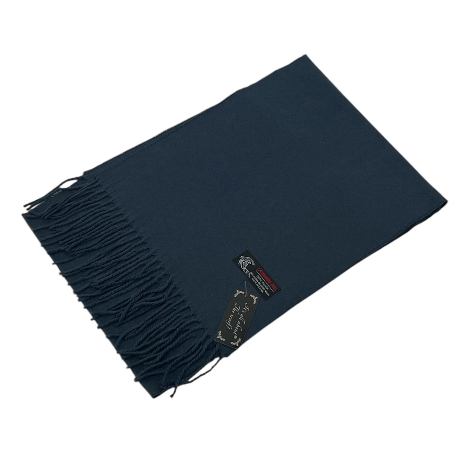 Cashmere Feel Scarf #NY226 Color: Steel Blue