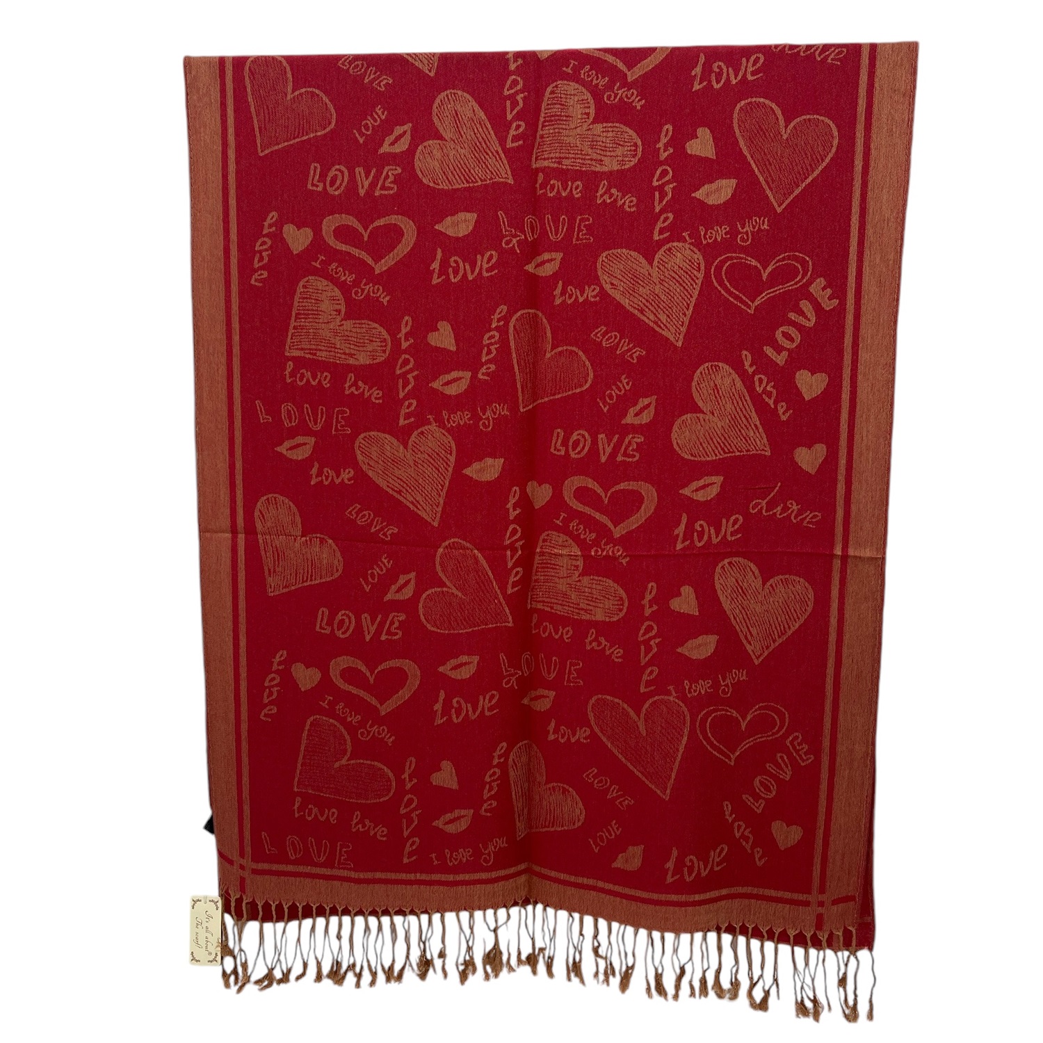 Love Heart Pattern Pashmina AH03001 (12 Colors, 1dz)