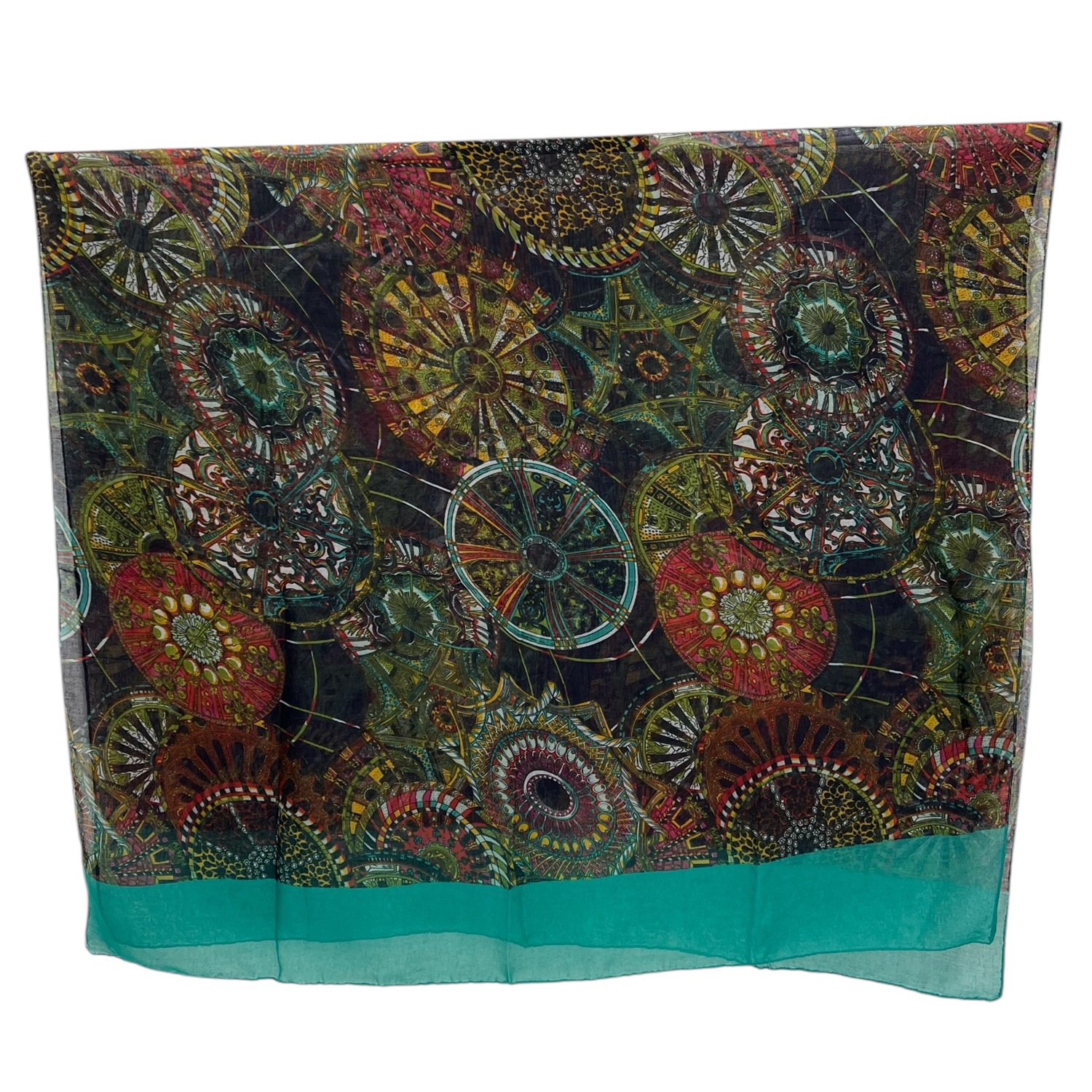 Circles pattern over size scarf JB-131 (10Colors, 1DZ)