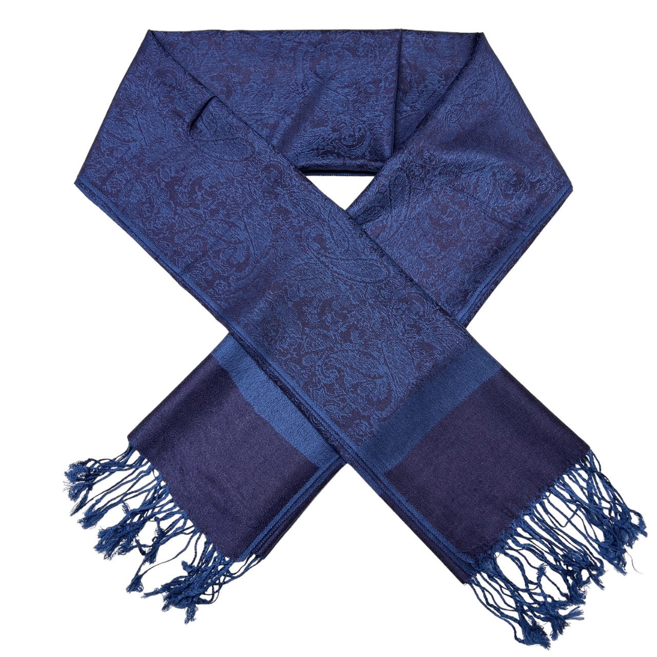 Jacquard Pashmina PL18202 Indigo