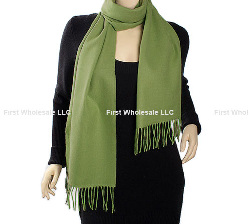 Cashmere Feel Scarf Color:Dark OliveGreen 19-49