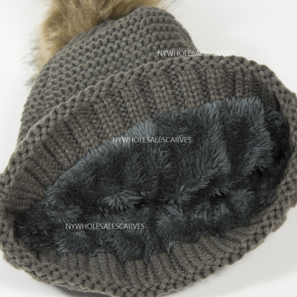 trim pom pom socks Fur Beanie ) ST391341 Pom   $48.00 Hat Pom Faux 1 Dozen [ST391341] (