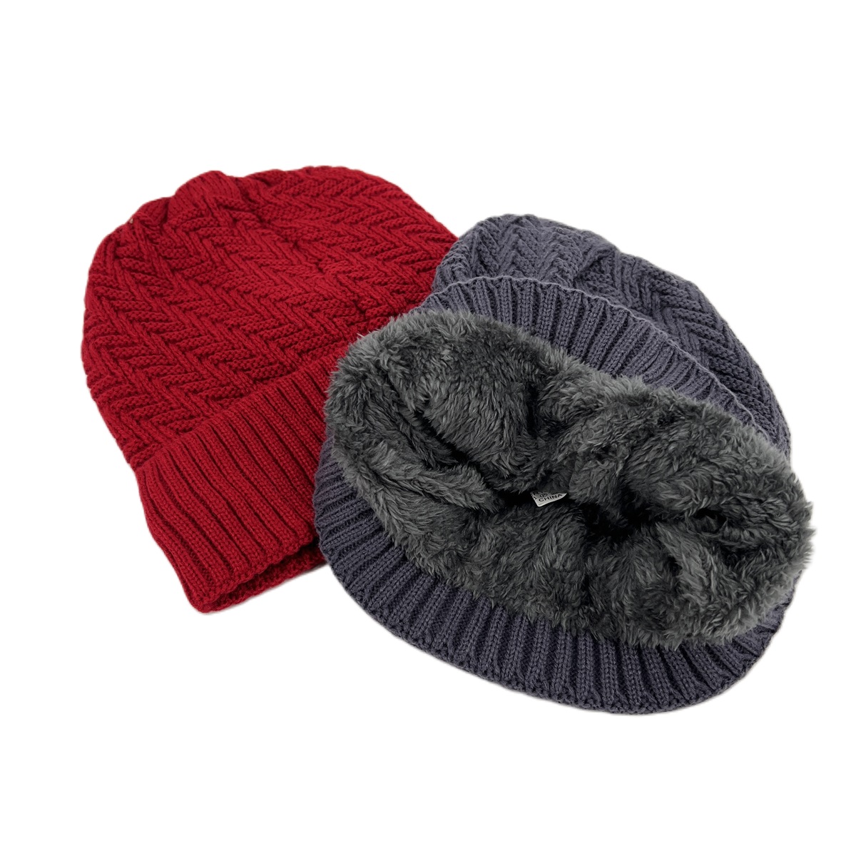 Cable knit Fleece lined Hats ST6912 (6 Colors 1 Doz)