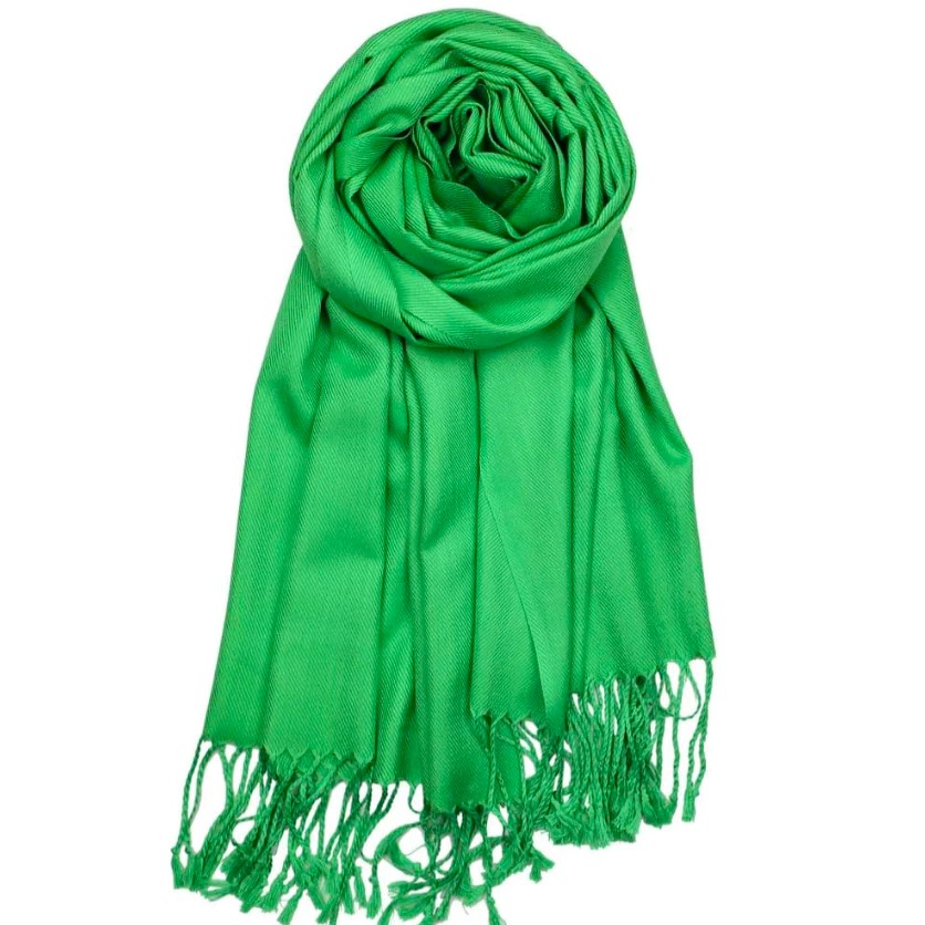 Solid Pashmina 8147C Kelly Green